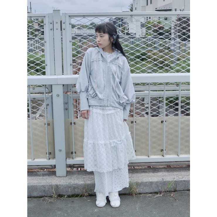 シアーレースフレアスカート | merry jenny | 詳細画像26 