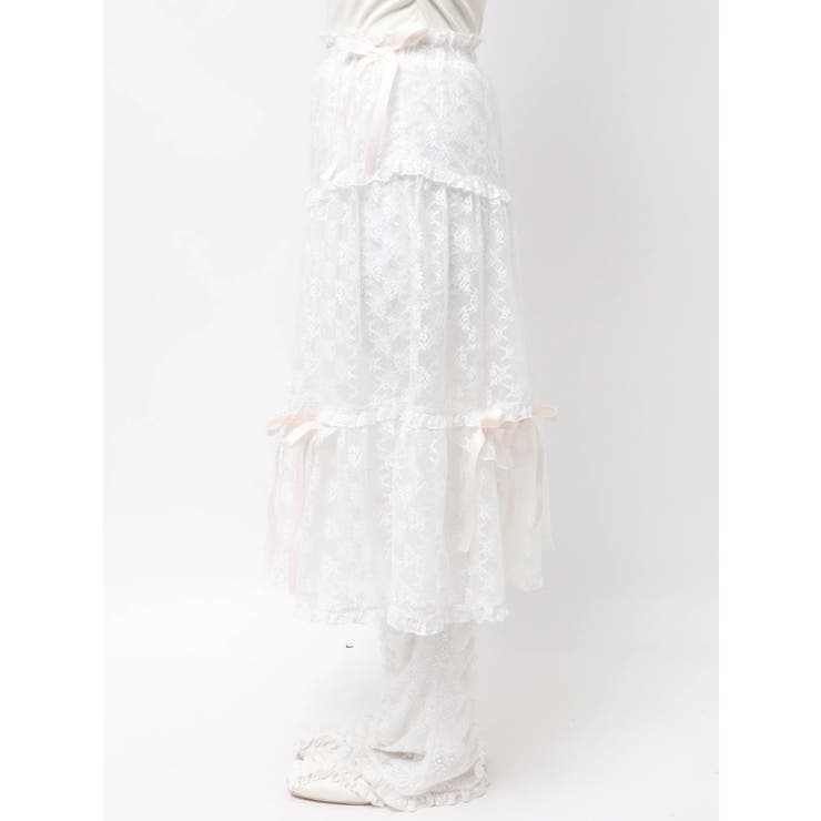 シアーレースフレアスカート | merry jenny | 詳細画像28 