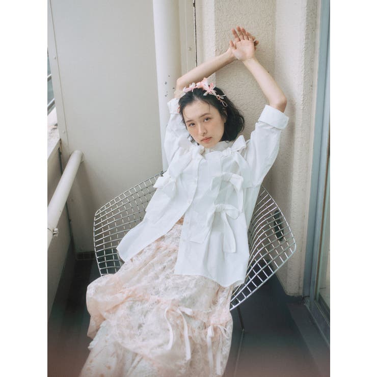 シアーレースフレアスカート | merry jenny | 詳細画像3 