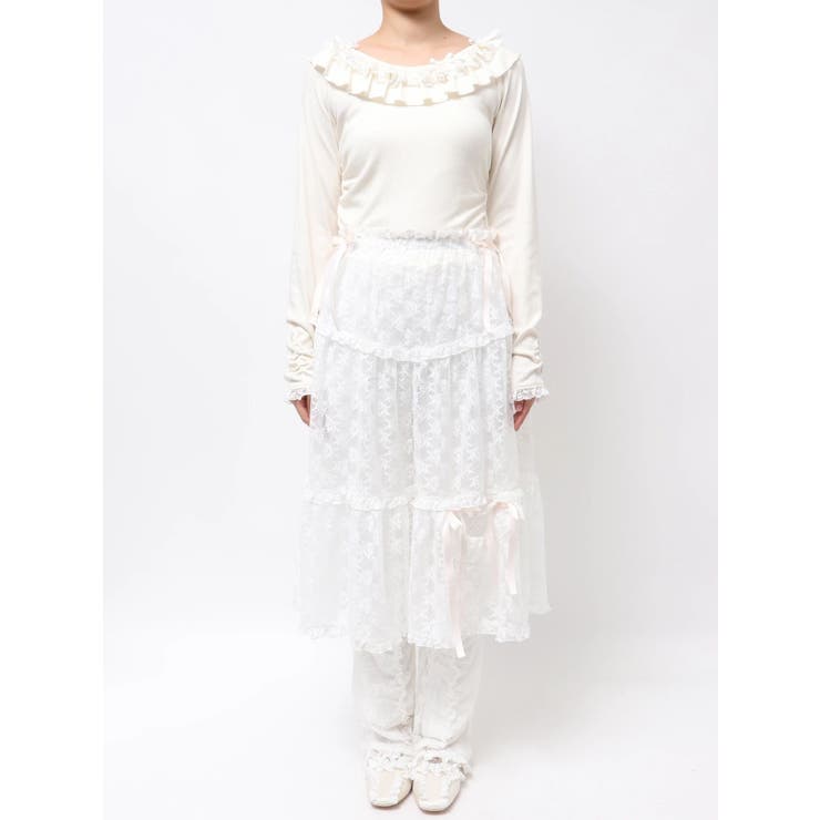 シアーレースフレアスカート | merry jenny | 詳細画像33 