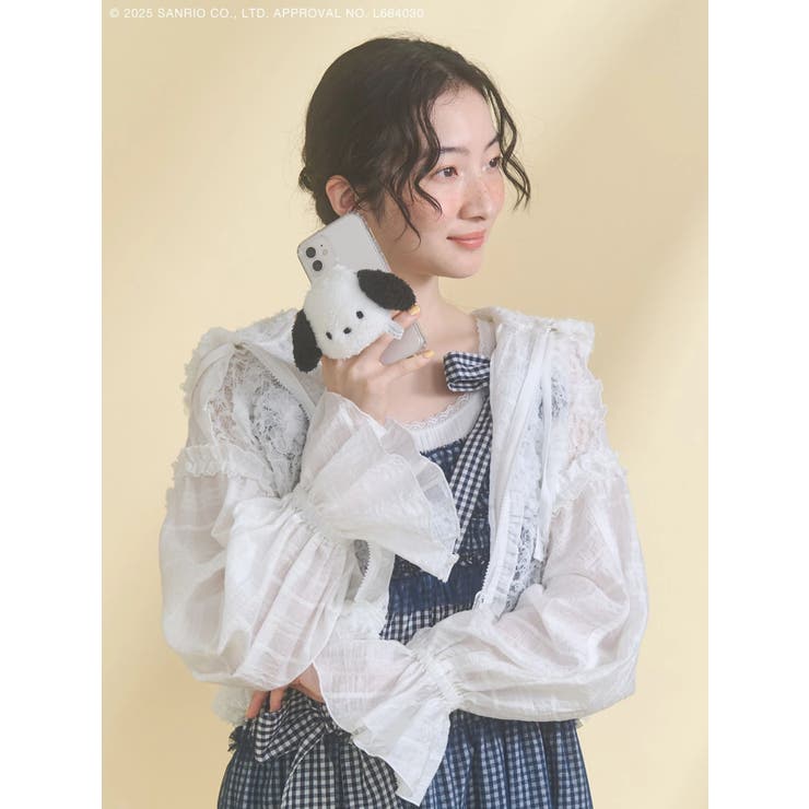 もこもこポチャッコスマホグリップ | merry jenny | 詳細画像4 