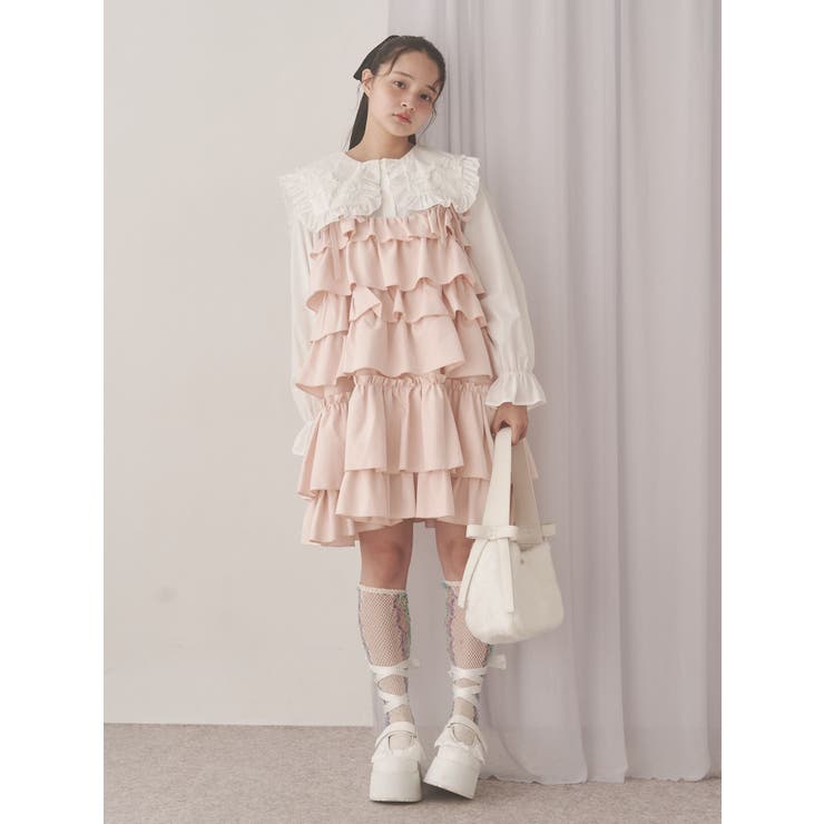 フリルレースアップ厚底スニーカー | merry jenny | 詳細画像11 