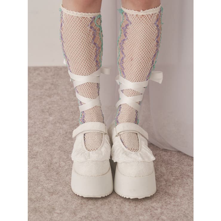 フリルレースアップ厚底スニーカー | merry jenny | 詳細画像3 