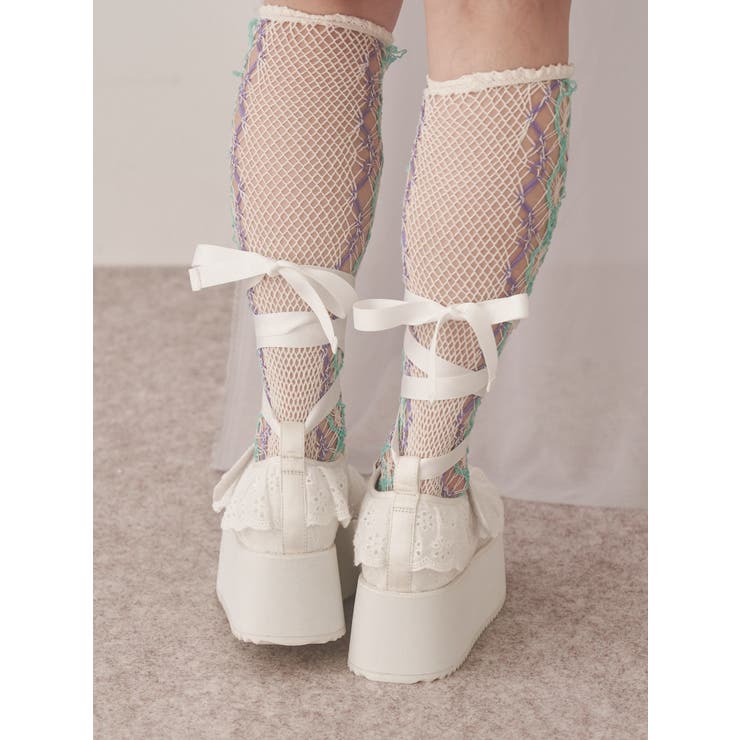 フリルレースアップ厚底スニーカー | merry jenny | 詳細画像6 