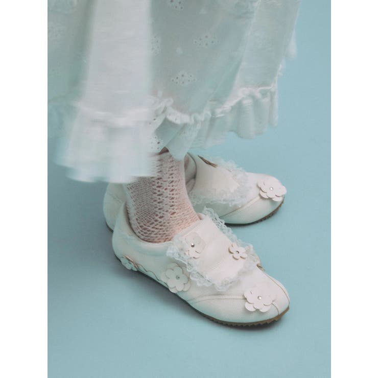 お花いっぱいフラットスニーカー | merry jenny | 詳細画像2 