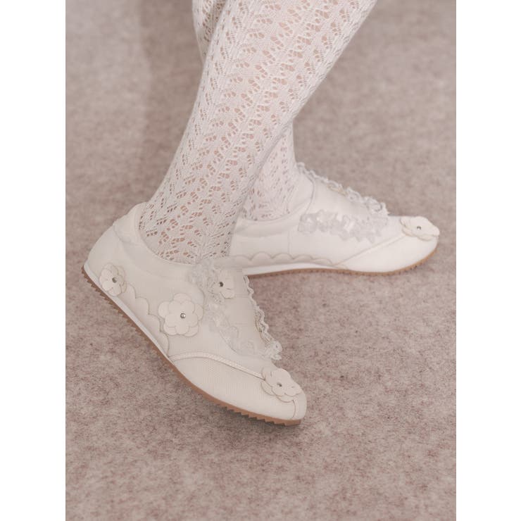 お花いっぱいフラットスニーカー | merry jenny | 詳細画像4 