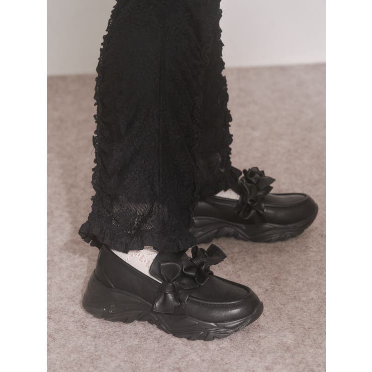 ribbonプラットフォームスニーカー | merry jenny | 詳細画像15 