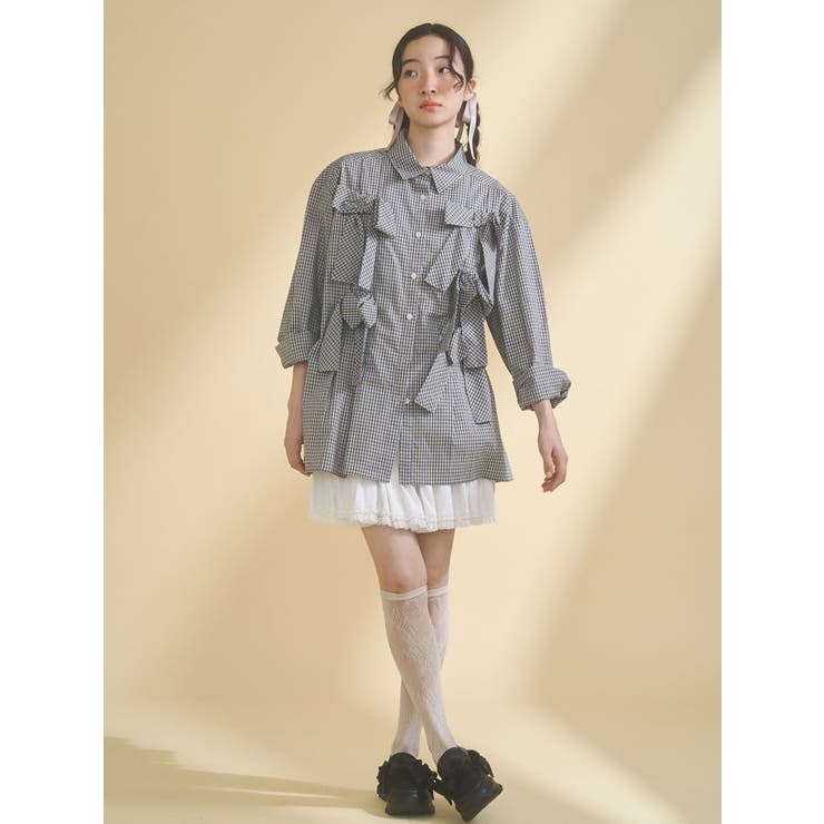 ribbonプラットフォームスニーカー | merry jenny | 詳細画像19 