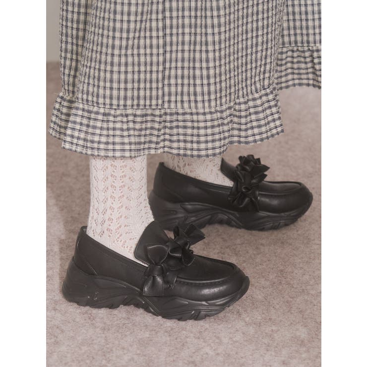 ribbonプラットフォームスニーカー | merry jenny | 詳細画像8 