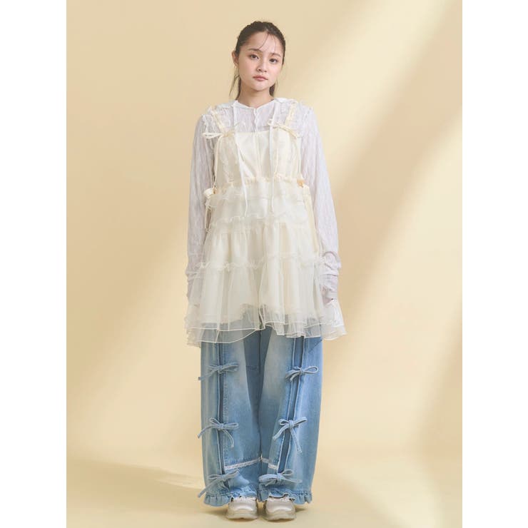 satin frill bandスニーカー | merry jenny | 詳細画像32 