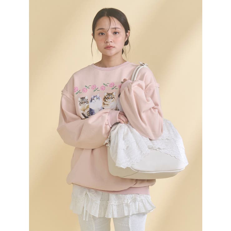 クリームボストンバッグ | merry jenny | 詳細画像2 