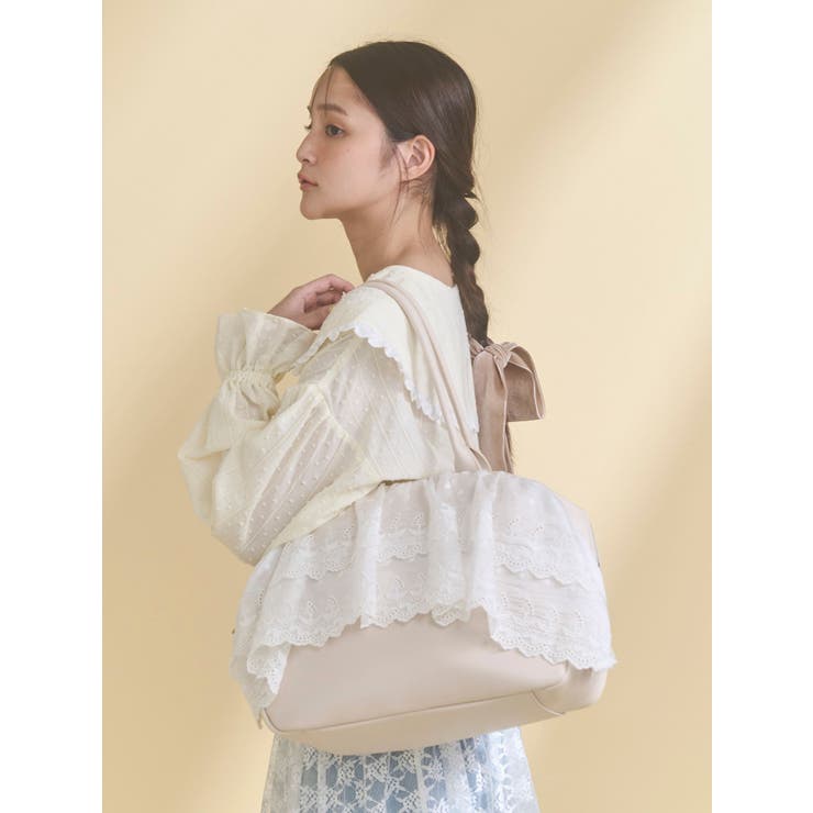 クリームボストンバッグ | merry jenny | 詳細画像3 