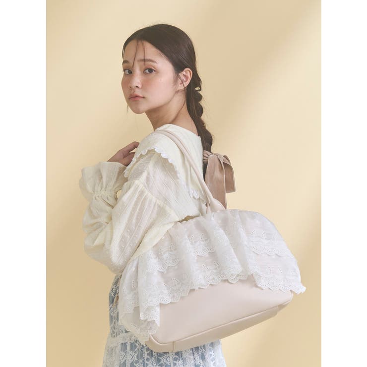 クリームボストンバッグ | merry jenny | 詳細画像4 