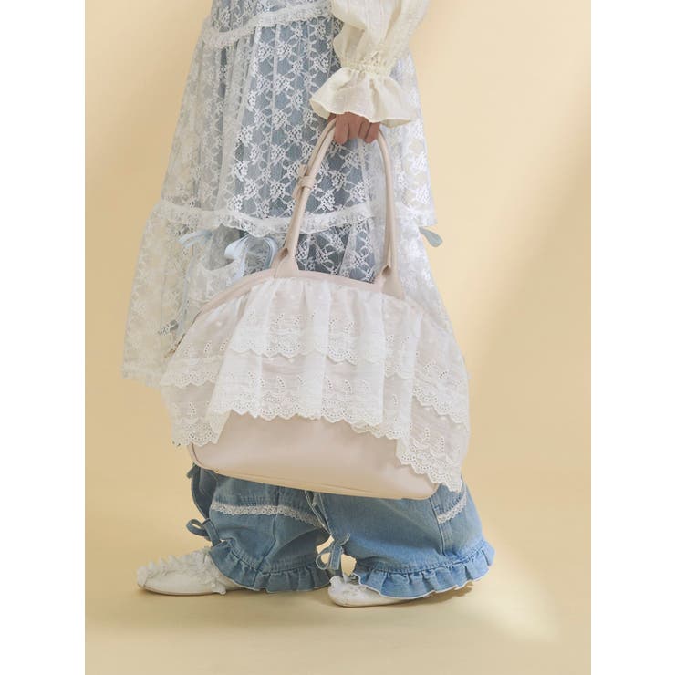 クリームボストンバッグ | merry jenny | 詳細画像5 