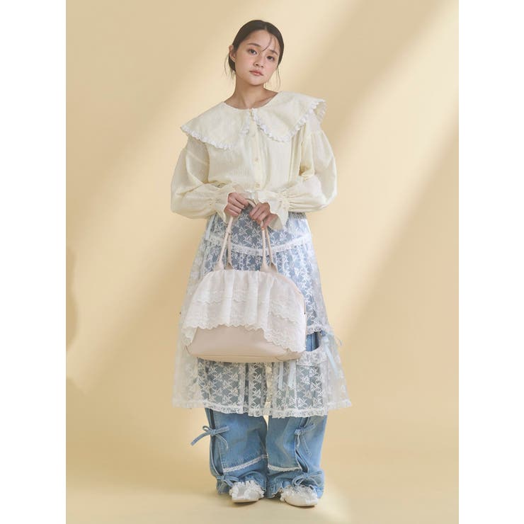 クリームボストンバッグ | merry jenny | 詳細画像7 