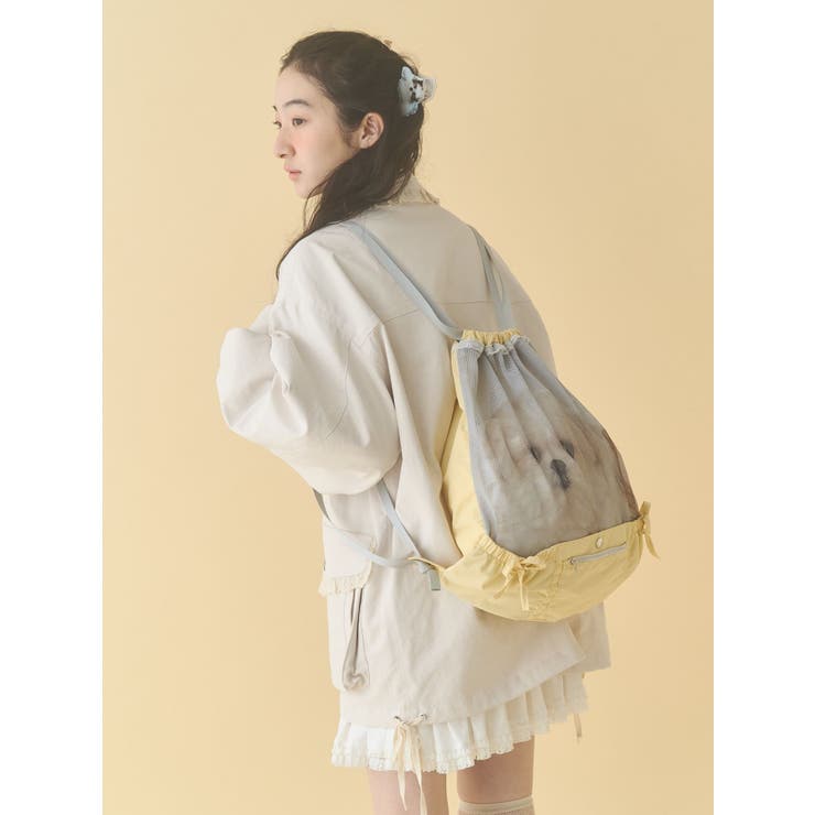 ど～んとモコゾウメッシュナップサック | merry jenny | 詳細画像6 