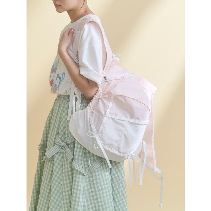 ピンク | Ribbon Daypack | merry jenny