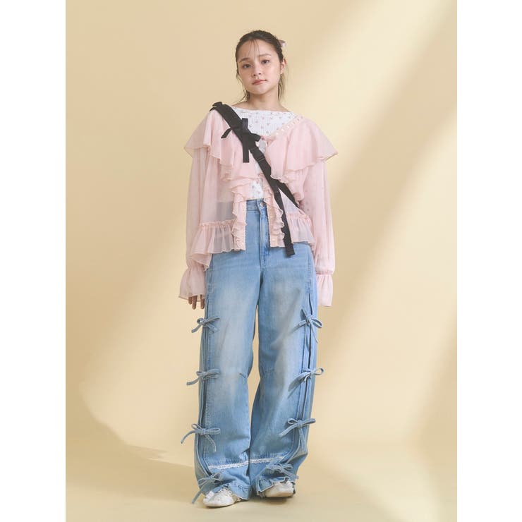 ribbonワンショルダーバッグ | merry jenny | 詳細画像11 