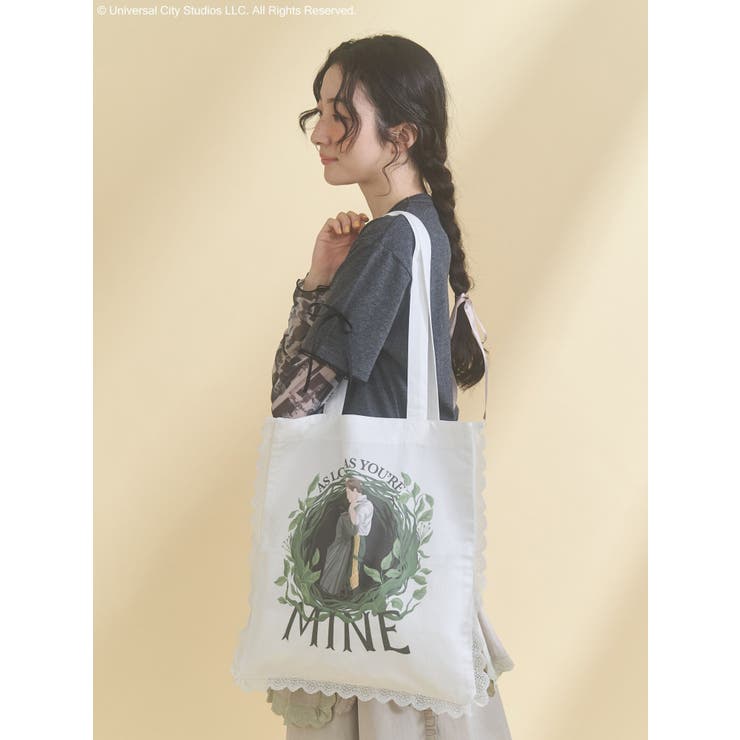 グリーン | 『WICKED』 Lace Tote Bag | merry jenny