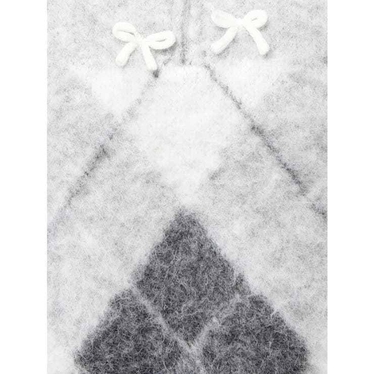 fluffyアーガイルZIPニット | merry jenny | 詳細画像23 