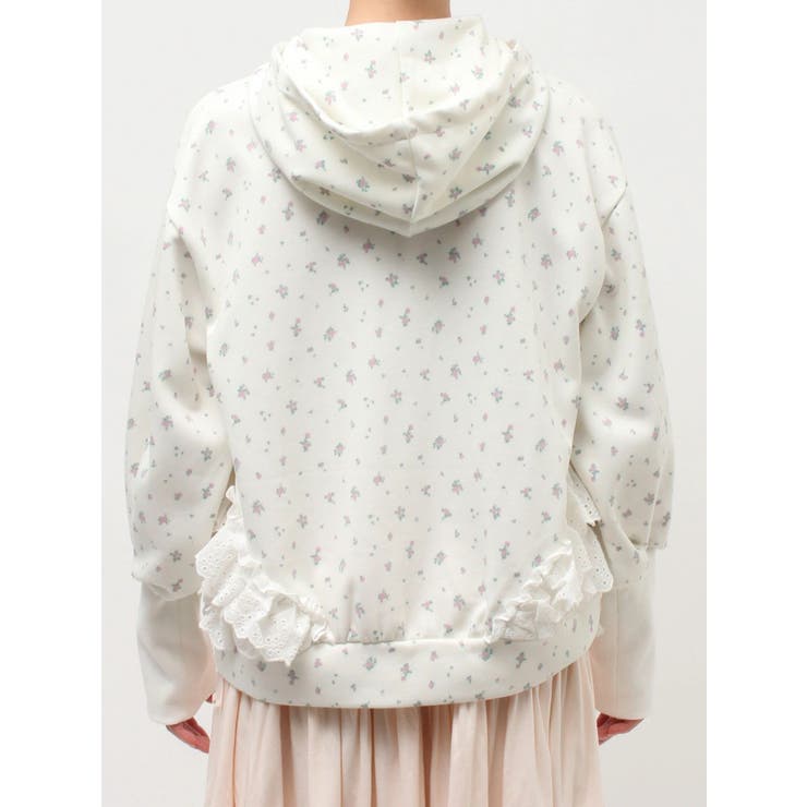 frill lace puff hoodie | merry jenny | 詳細画像12 