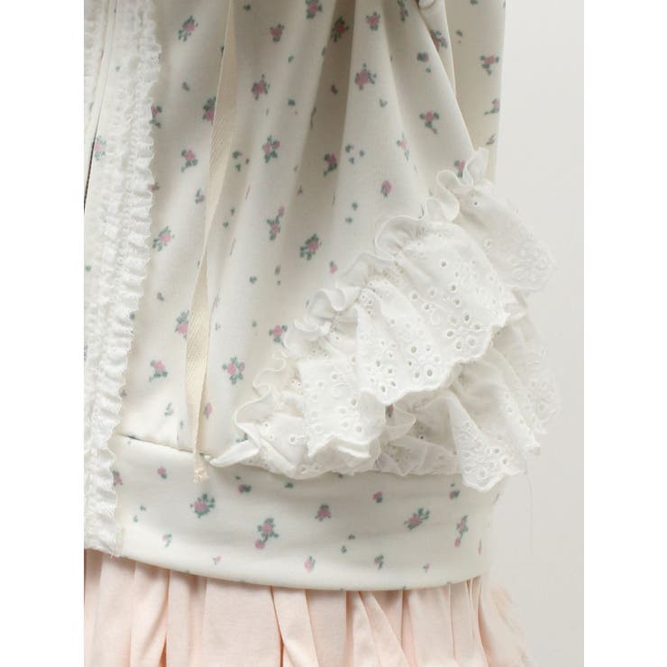 frill lace puff hoodie | merry jenny | 詳細画像15 