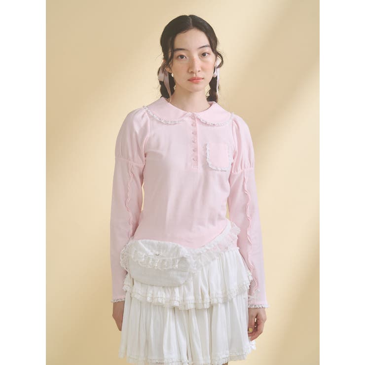 frilly polo tops | merry jenny | 詳細画像12 