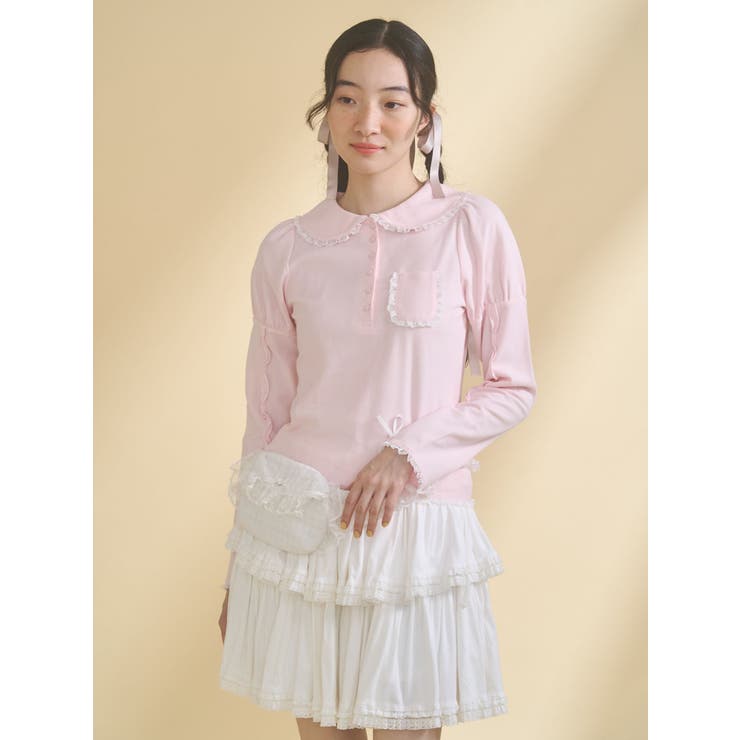 frilly polo tops | merry jenny | 詳細画像13 