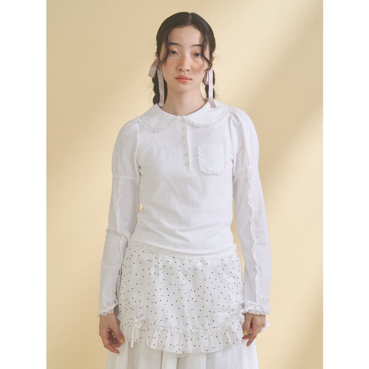 frilly polo tops | merry jenny | 詳細画像17 