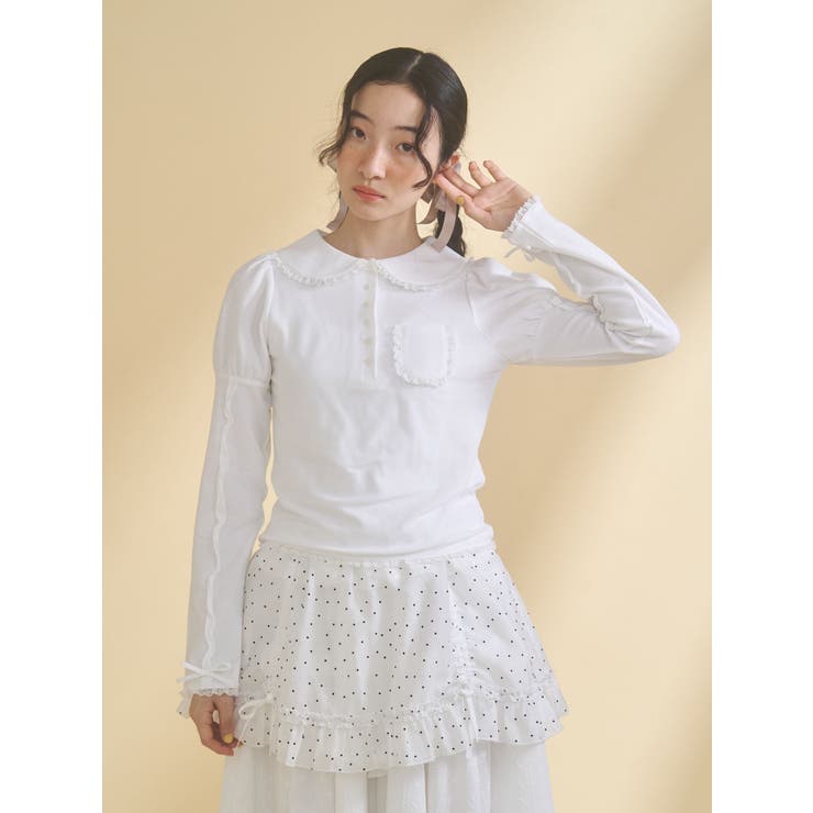frilly polo tops | merry jenny | 詳細画像18 