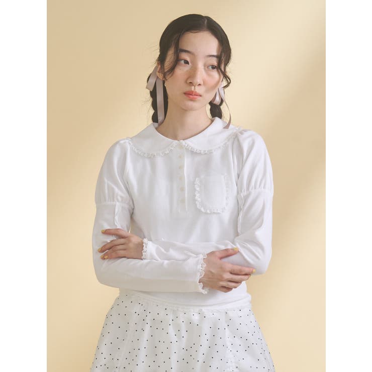 frilly polo tops | merry jenny | 詳細画像19 