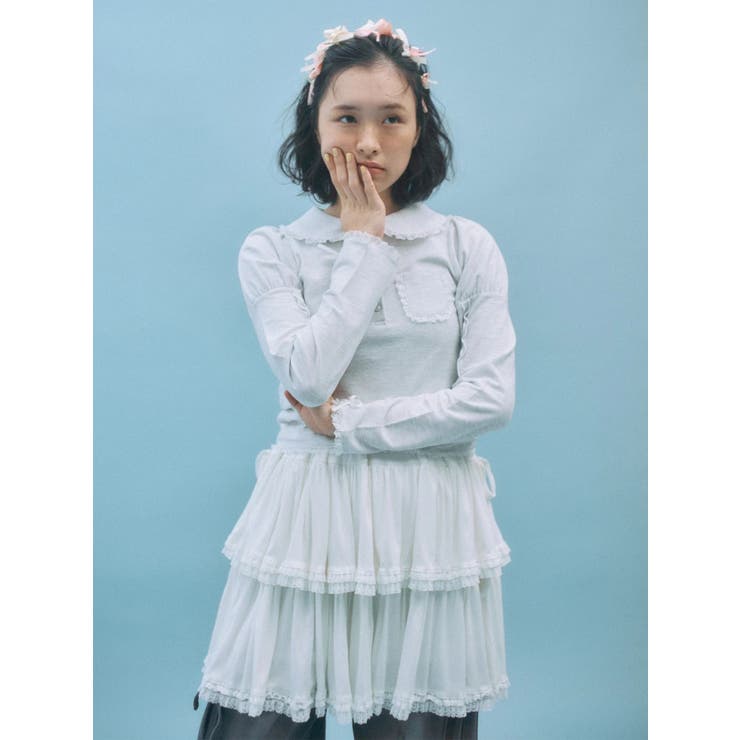 frilly polo tops | merry jenny | 詳細画像2 
