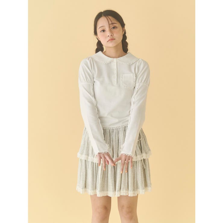 frilly polo tops | merry jenny | 詳細画像26 