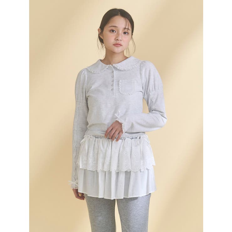 frilly polo tops | merry jenny | 詳細画像6 