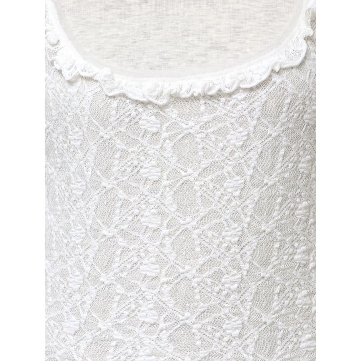 lace layered long tee | merry jenny | 詳細画像27 