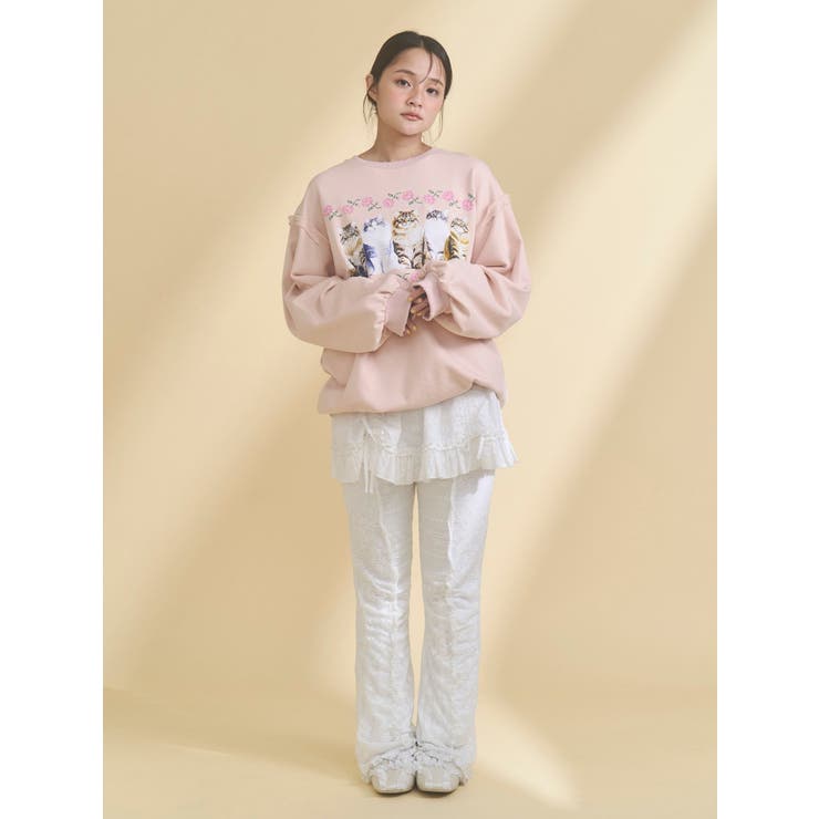 blooming catスウェット | merry jenny | 詳細画像17 