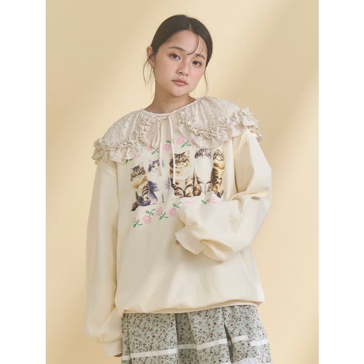 blooming catスウェット | merry jenny | 詳細画像21 