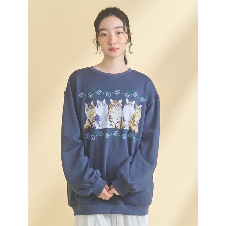 blooming catスウェット | merry jenny | 詳細画像25 
