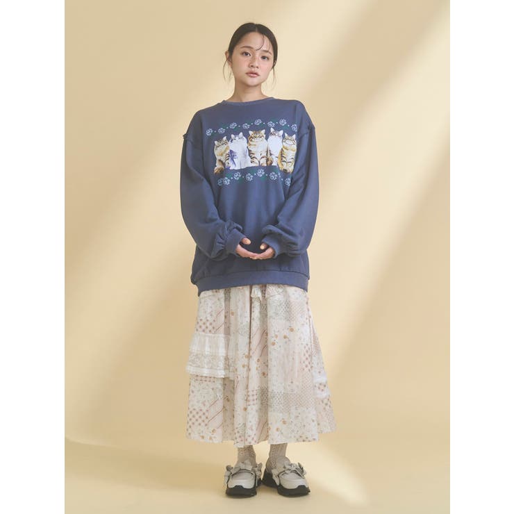 blooming catスウェット | merry jenny | 詳細画像6 