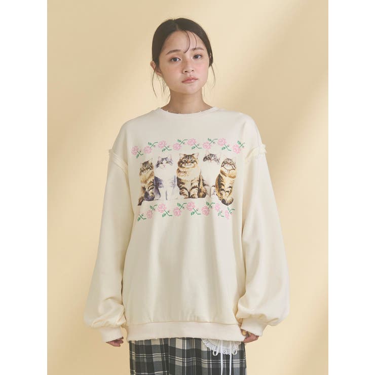 blooming catスウェット | merry jenny | 詳細画像8 