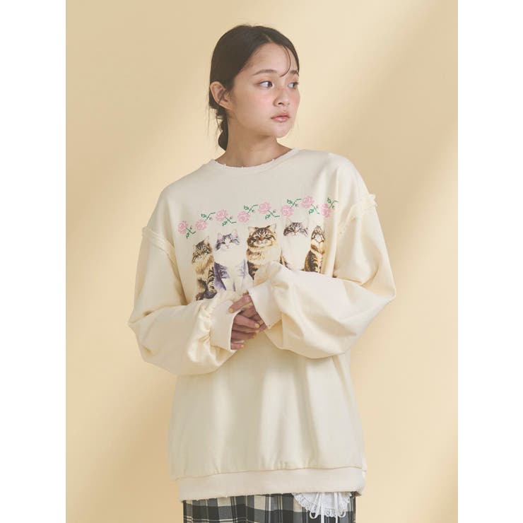 blooming catスウェット | merry jenny | 詳細画像9 