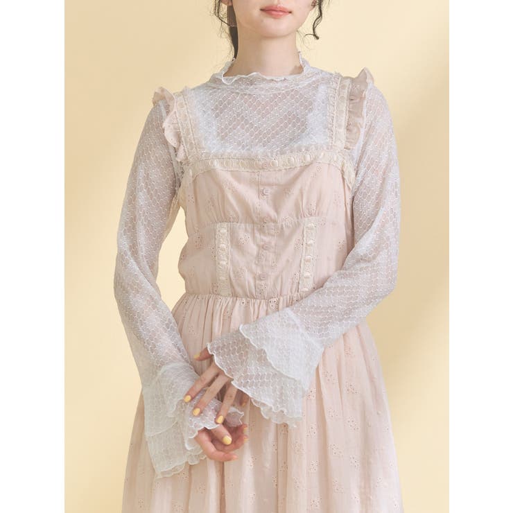 オフホワイト | シアーレーストップス | merry jenny