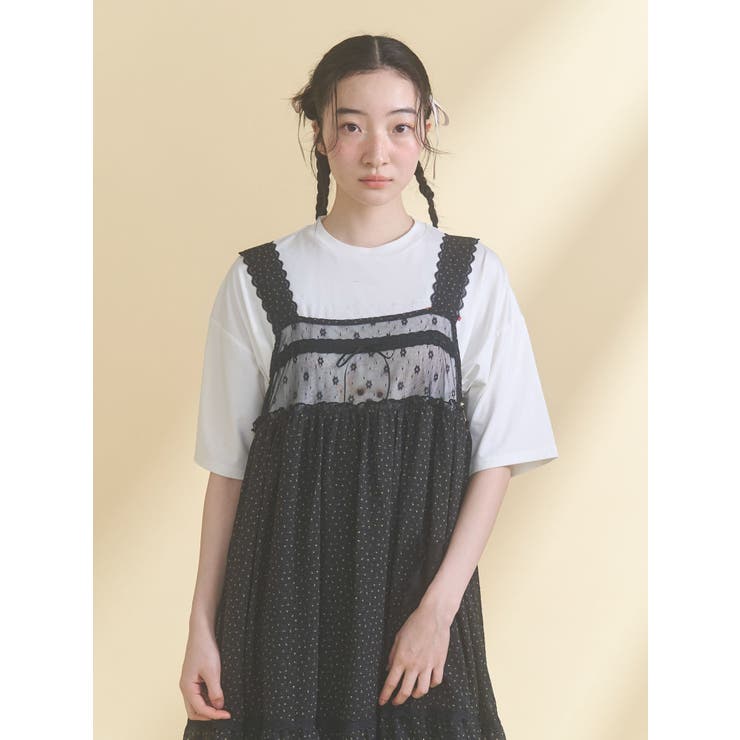 petit flower sheer switchワンピース | merry jenny | 詳細画像16 