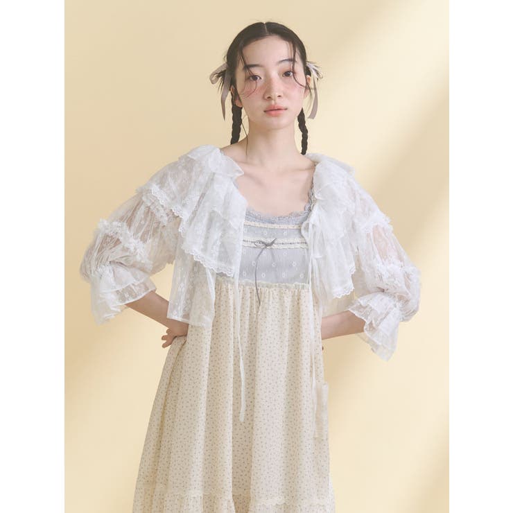 petit flower sheer switchワンピース | merry jenny | 詳細画像8 