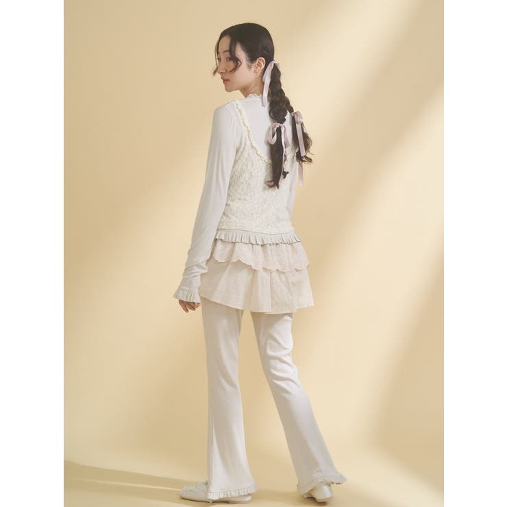 lace skirt flare pants | merry jenny | 詳細画像18 