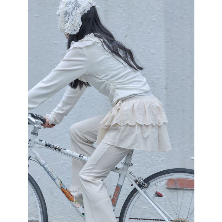 lace skirt flare pants | merry jenny | 詳細画像2 