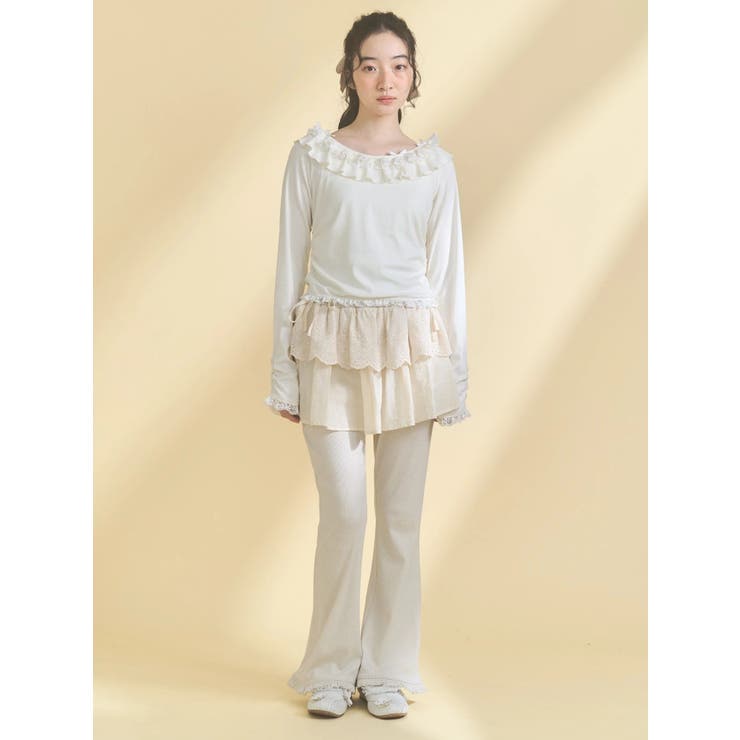 lace skirt flare pants | merry jenny | 詳細画像23 