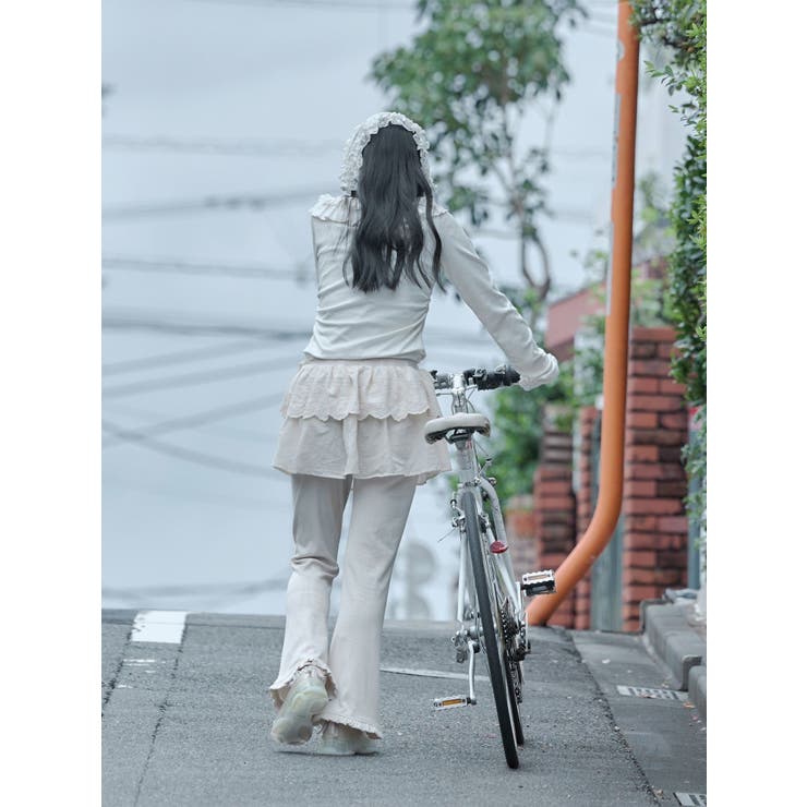 lace skirt flare pants | merry jenny | 詳細画像4 