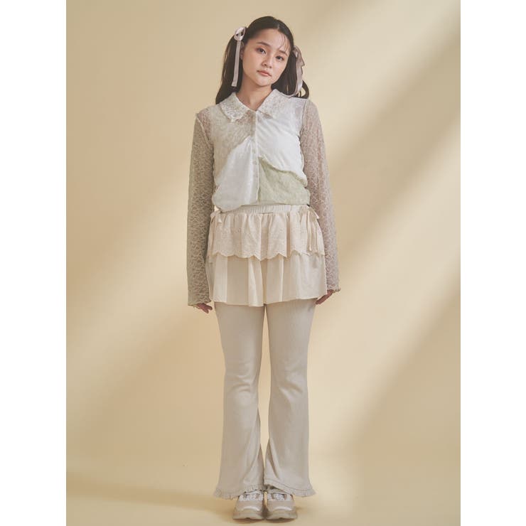 lace skirt flare pants | merry jenny | 詳細画像8 
