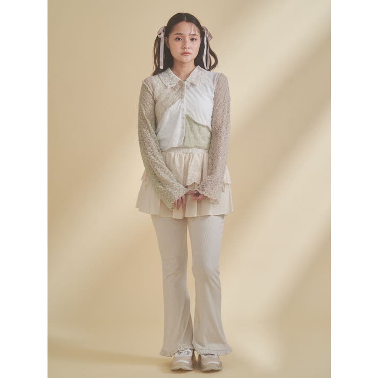 lace skirt flare pants | merry jenny | 詳細画像9 